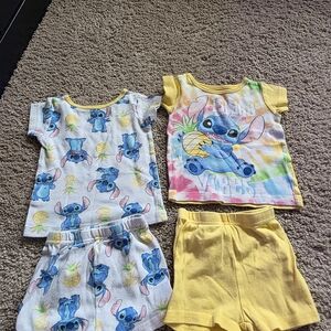 Disney Stitch Kids Pajama Set - Multicolor and Yellow